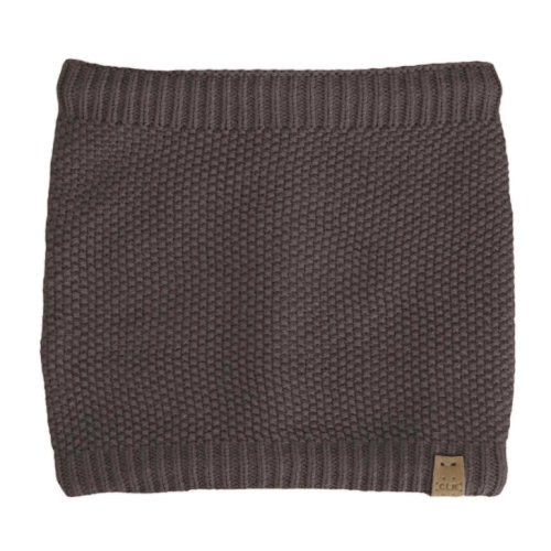 Calikids - Cache-cou d'hiver doublée en tricot doux - Morel